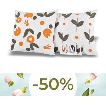 Dekorativní polštářek Povlaky na polštáře 40x40 cm Cinzia set 2 ks EMI