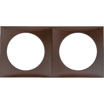 Elektrická zásuvka B.Berker Dvojrámeček Berker GmbH Integro Barva: Hnědá