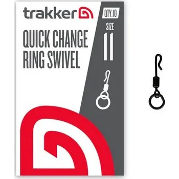 10ks - Obratlík s Kroužkem Trakker Quick Change Swivel Velikost 11
