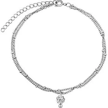 Řetízek Dvojitý ocelový řetízek na nohu Antonela KMM2269