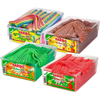 Bonbon Haribo Pasta Basta - sada kyselých pásků 4 ks