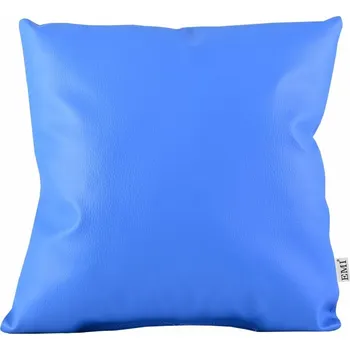 Dekorativní polštářek Polštář modrý ekokůže EMI: Polštář 40x40 cm