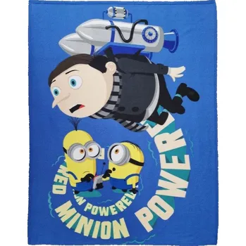 Dětské zboží Deka fleecová modrá Mimoni 130x170 cm