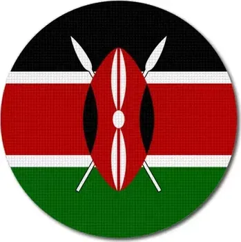Vlajka Pelisport Keňská vlajka kulatá ø 45 mm