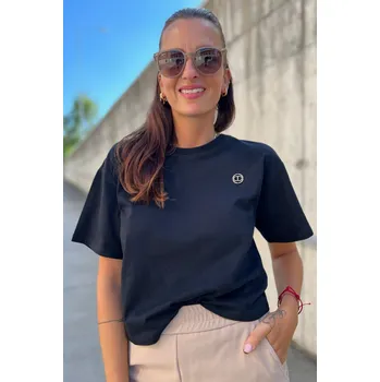 Dámské tričko Dámské tričko TWINSET 242TP2521 černé Velikost: M