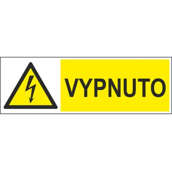 Vypnuto samolepící vinylová fólie 75X25MM