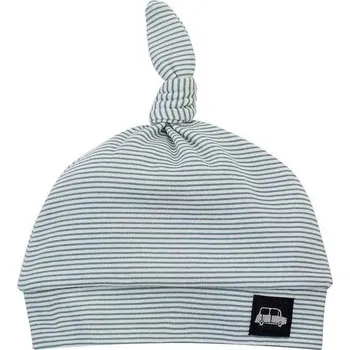 Kojenecká čepice PINOKIO Little Car Čepička Ecru pruhy Velikost (od výrobce): 68