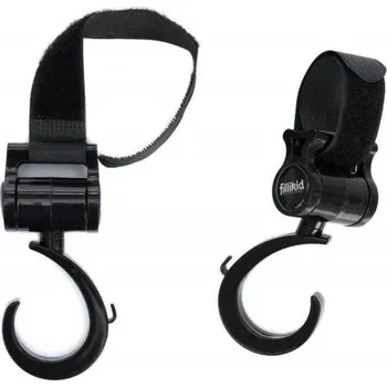 Držák na kočárek Držák na tašku na pleny FILLIKID Black 2ks 2026