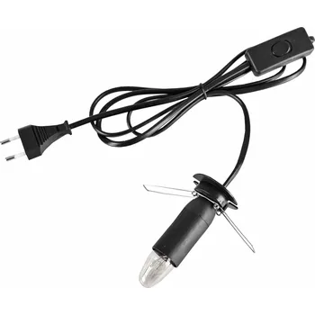 Solná lampa Kabel k solné lampě délka kabelu: cca 170 cm, obsahuje spínač ON/OFF, obsahuje objímku na žárovku