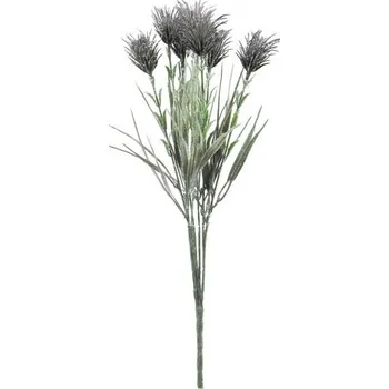 umělá květina Kytice travin 47 cm, fialová