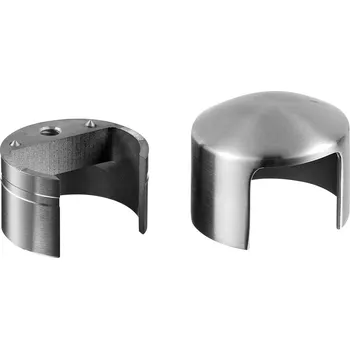 Zábradlí Koncové víčko, vč. 1 adaptéru, pro dřevěnou krycí lištu, O42 mm, nerez. ocel 304, kartáčovaná