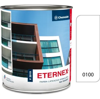 Fasádní barva Chemolak ETERNEX V 2019 latexová exteriérová barva na fasády 0.8 kg 0100 - Bílá