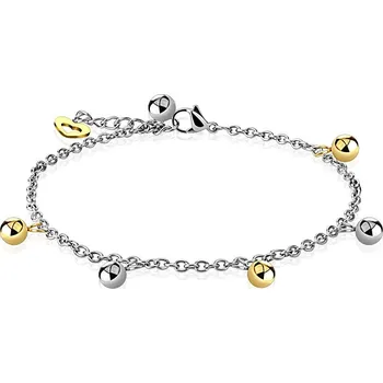 Náramek Šperky4U Dámský ocelový náramek na nohu - RN1139