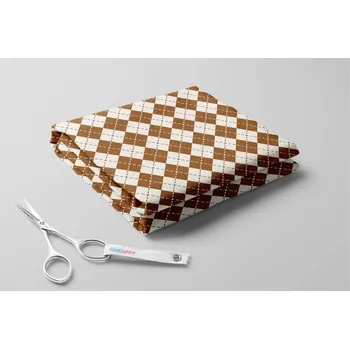 Microfibra, Kostkovaný vzor Barva: Krémová