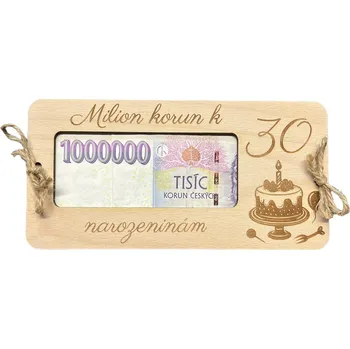 JarisWood Dárková karta k 30. narozeninám Věnování na zadní straně: Bez věnování