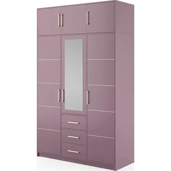 Šatní skříň ArtStol Šatní skříň BALI 2 D3 s nástavcem | fialová