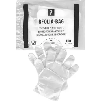 Pracovní oblečení Reis RFOLIA rukavice 100 Ks transparentní