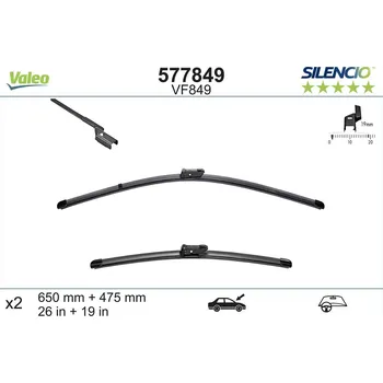 List stěrače VALEO 577849