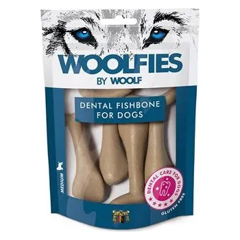 Pamlsek pro psa Pochoutka dentální Woolfies Dental Fishbone M 200g