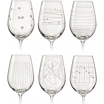 Sklenice Skleničky na bílé víno, skleničky na červené víno Crystalex bílé 450ml 6 ks