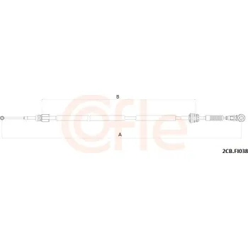 Převodovka Tažné lanko, ruční převodovka, , COFLE, 92.2CB.FI038