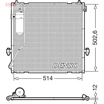 Výparník klimatizace Kondenzátor, klimatizace, , 7812A160, DENSO, DCN45010