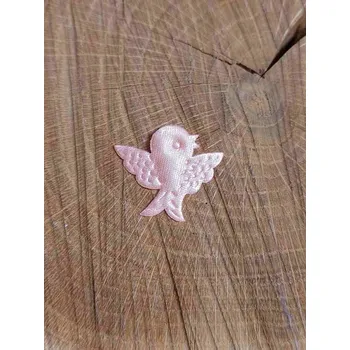 Nášivka Aplikace ptáček barva lososová