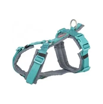 Postroj pro psa Premium trekingový postroj, aqua/grafit 36-44cm × 15mm