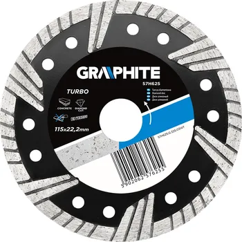 Řezný kotouč Graphite Diamantový kotouč 115mm turbo PROFI