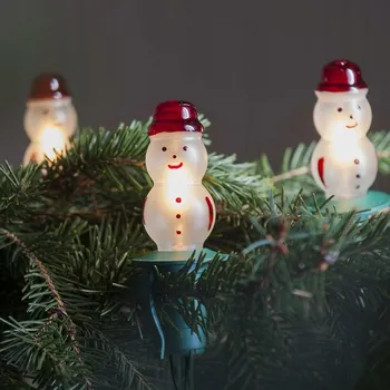 Vánoční dekorace Exihand Prodlužovací sada Sněhulák bílý TVP-12, 12 LED světelných zdrojů Fila