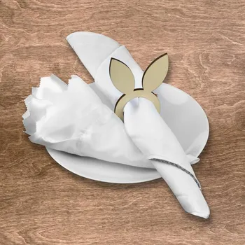 Velikonoční dekorace Arpex Velikonoční kroužek na ubrousky 4ks