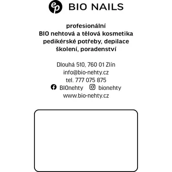 BIO NAILS Kartička objednávková 20 kusů