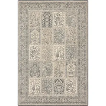 Koberec Vlněný koberec Agnella Isfahan Timor Grafit - 100 x 180 cm