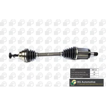 Poloosa kola Hnací hřídel, , 31607606027, BGA, DS0902L