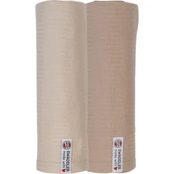 Zavinovačka LODGER Cenově zvýhodněný set Swaddler Seersucker 120 x 120 cm Beige/Birch
