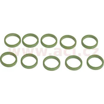 Auto-moto těsnící kroužek 1,7 x 15,50 mm dvoubřitý speciální zelený (sada 10 ks)