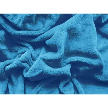 Prostěradlo PROSTĚRADLO MIKROPLYŠ 140x200cm - NOVÁ MODRÁ