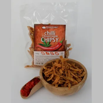 DAMODARA Chipsy CHILLI S KONOPNÝM SEMÍNKEM 100g