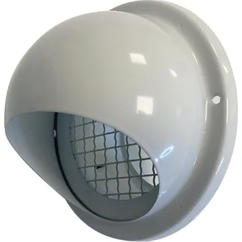 Větrací mřížka Fasádní mřížka Kopule 125mm - bílá