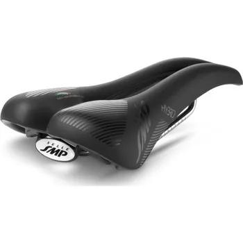 Sedlo na kolo sportovní sedlo SELLE SMP Hybrid - Černá matná, 275x140mm