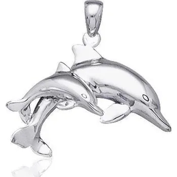 Přívěsek Delfíní rodinka, stříbrný přívěšek