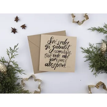 Be Nice EKO Přání vánoční Své srdce ti z