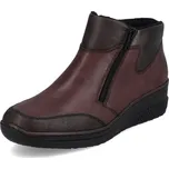 Dámská kožená obuv zimní RIEKER DZ 48754-35 zateplená bordó 36