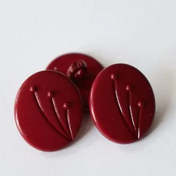 Knoflík 94313 Knoflík 251006 - Vínová, 17 mm