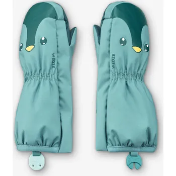 WEDZE Lyžařské palčáky pro nejmenší 500 2 ROKY MODRÁ|ZELENÁ