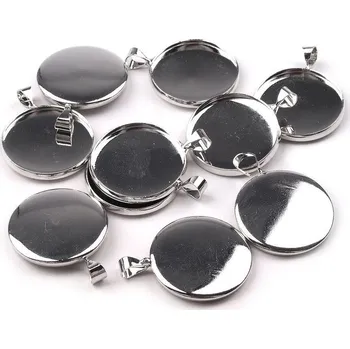 Kovové lůžko Ø20 mm hladké, polotovar - stříbrná světlá