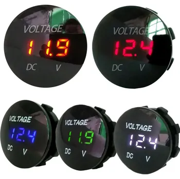 Digitální voltmetr do panelu DC 5 - 48 V - bílá