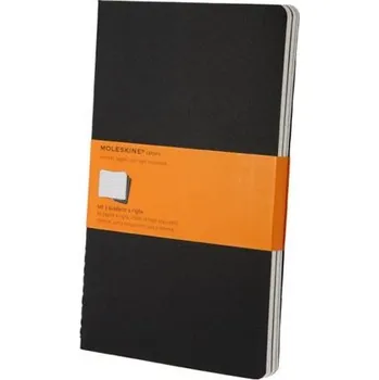 Sešit Sešity Moleskine Cahier, XL, linkované, 3 ks - černý