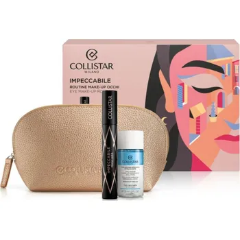 Odličovač Collistar Impeccabile Collistar IMPECCABILE MASCARA NERO řasenka pro extrémní objem a intenzivní černou barvu 14 ml + dvoufázový odličovač voděodolného make-upu na oči a rty 35 ml + Collistar Bag kosmetická taška