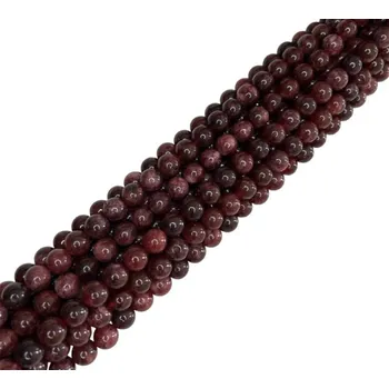 Korálek Achát vínový 10mm šňůra